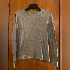 Ladies Size M Gray Time And Tru Long Sleeve Shirt